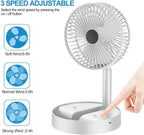 Portable Rechargeable Table Fan for Desk