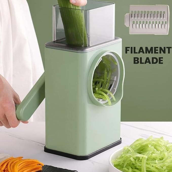 Manual Vegetable Grater & Rotary Slicer