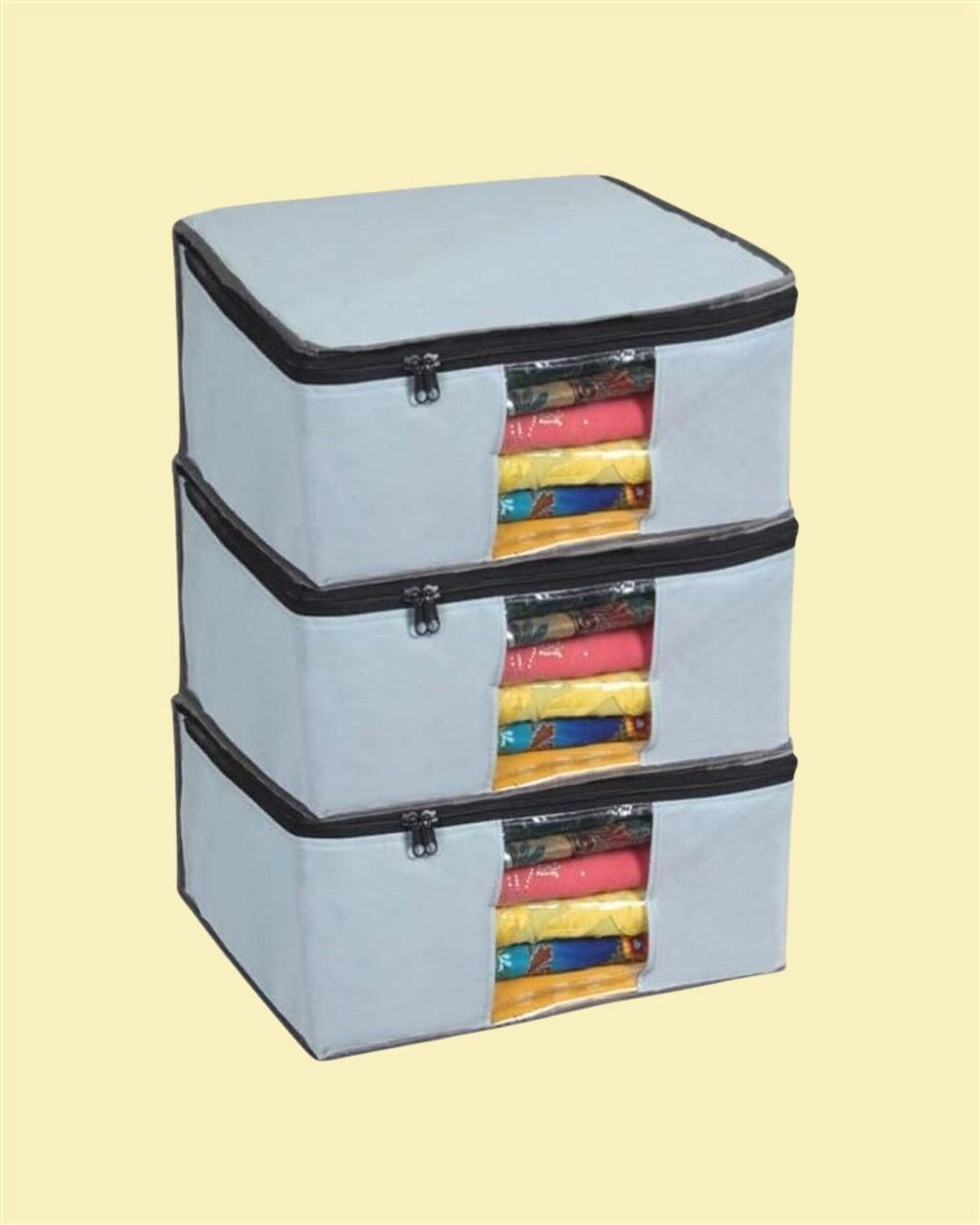 Saree Cover Pack of 3 – Non Woven Zip