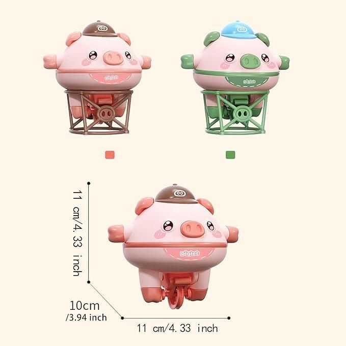 Tightrope Walking Tumbler Pig Toy