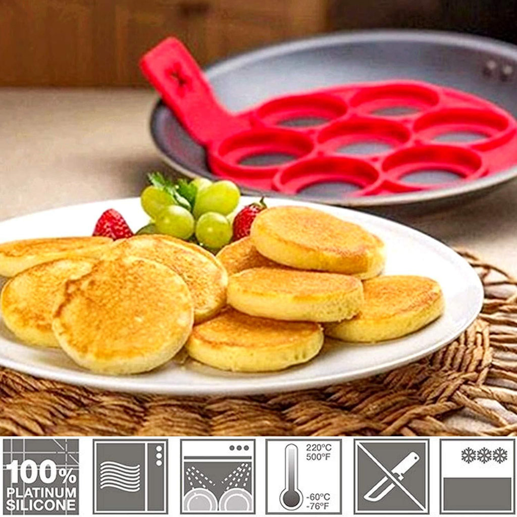 Silicone 7-Hole Pancake Maker Mold