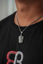 Silver-Plated Mahakal Pendant & Chain