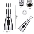 3-Mode Kitchen Sink Faucet, Easy Control