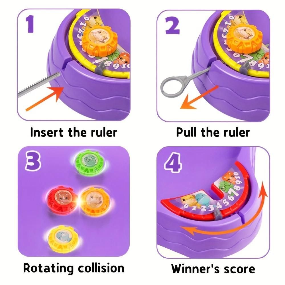 Dino Gyro Battle Spinning Toy Arena Set