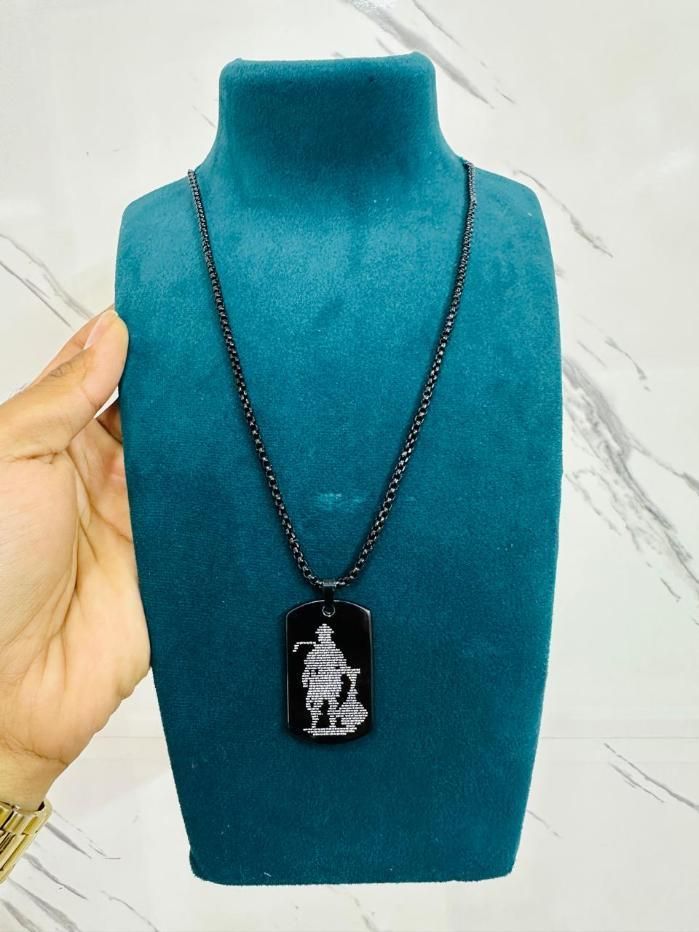 Hanuman Chalisha Pendant & Chain for Men