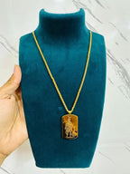 Hanuman Chalisha Pendant & Chain for Men