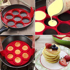 Silicone 7-Hole Pancake Maker Mold