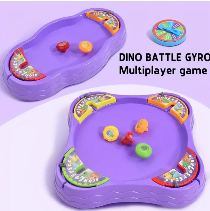 Dino Gyro Battle Spinning Toy Arena Set