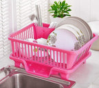 3-in-1 Dish Drainer Rack, Compact & Light