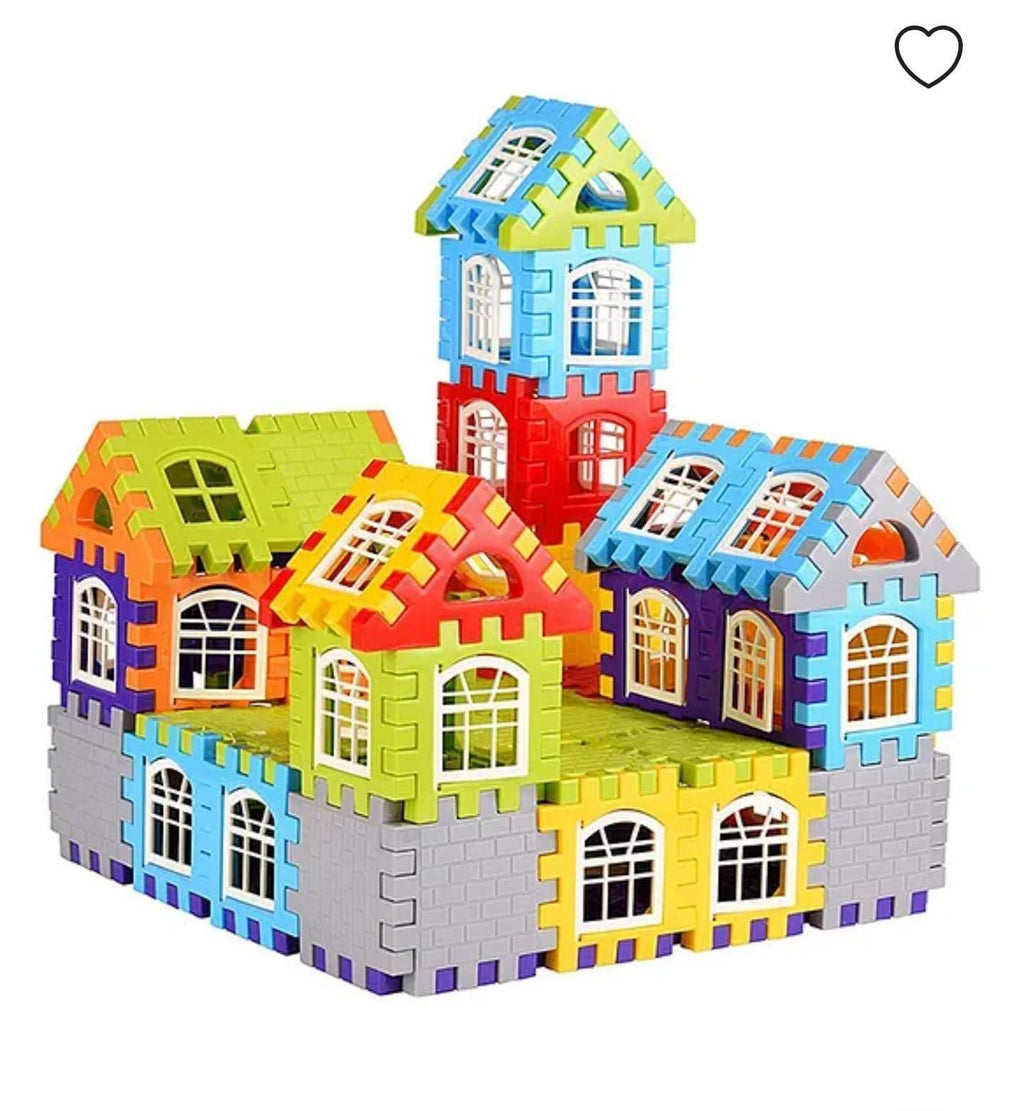 50-Piece House Building Blocks for Kids