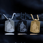 Hanuman Chalisha Pendant & Chain for Men