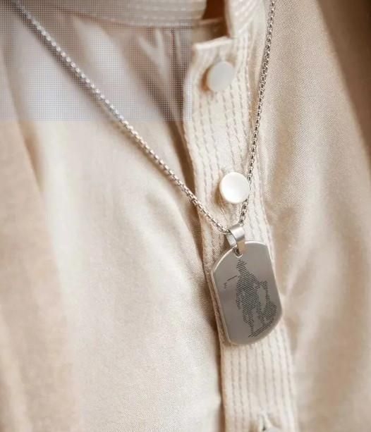 Hanuman Chalisha Pendant & Chain for Men