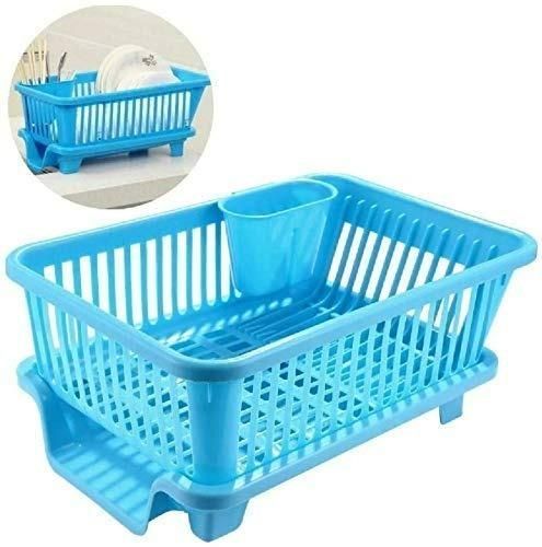 3-in-1 Dish Drainer Rack, Compact & Light
