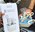 Kitchen Gadget Set with Stand & Non-Slip