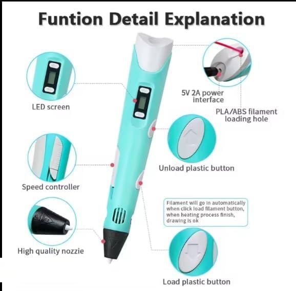 3D Printer Pen for Kids with PLA