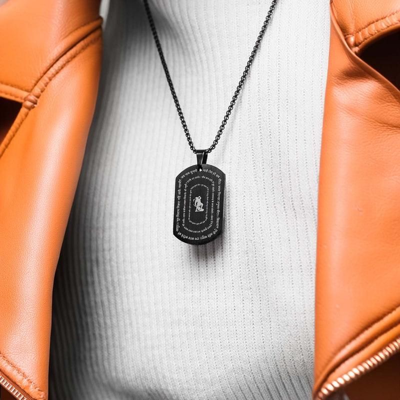 Hanuman Chalisa Pendant & Steel Chain