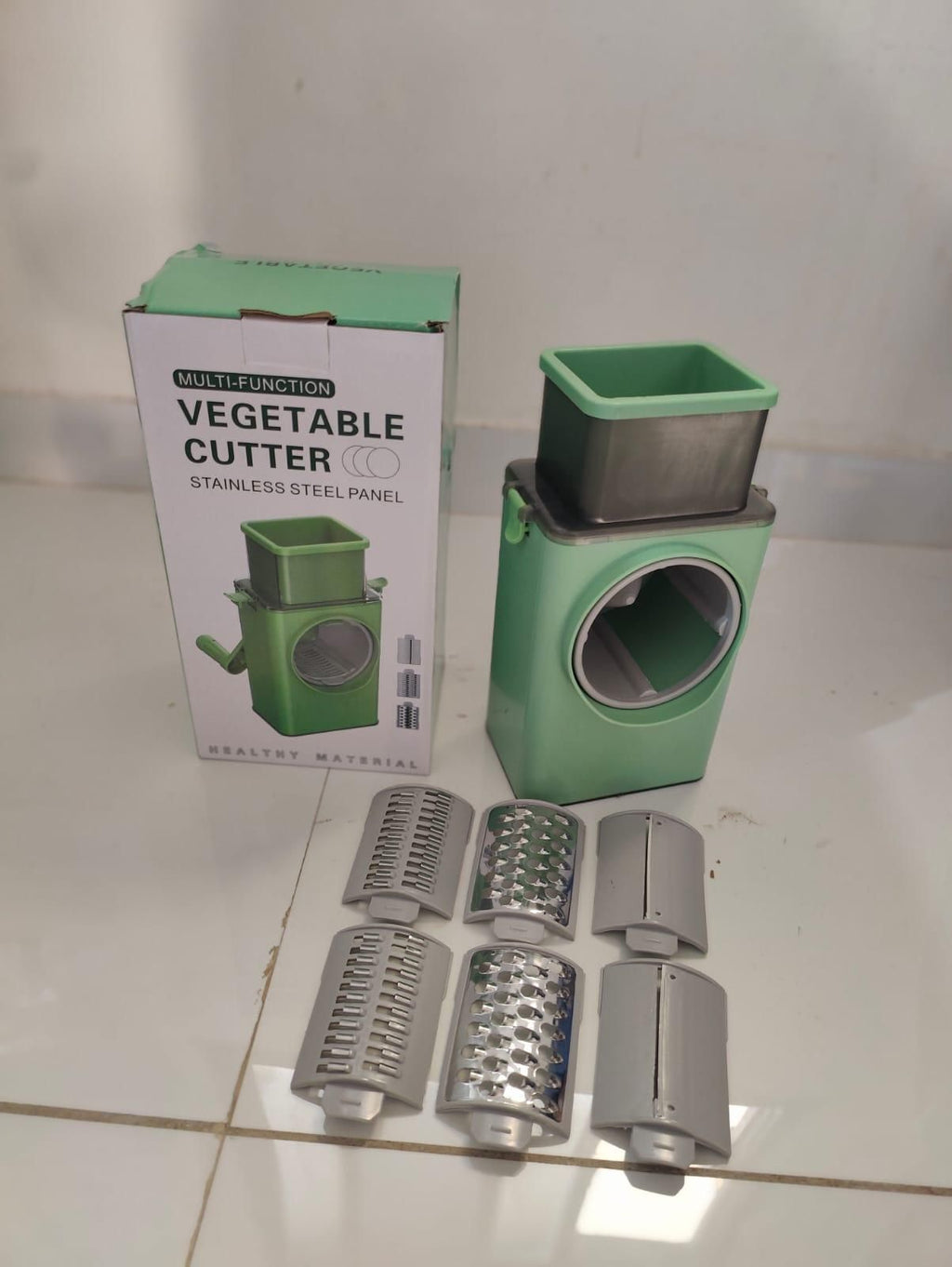 Manual Vegetable Grater & Rotary Slicer