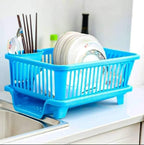 3-in-1 Dish Drainer Rack, Compact & Light