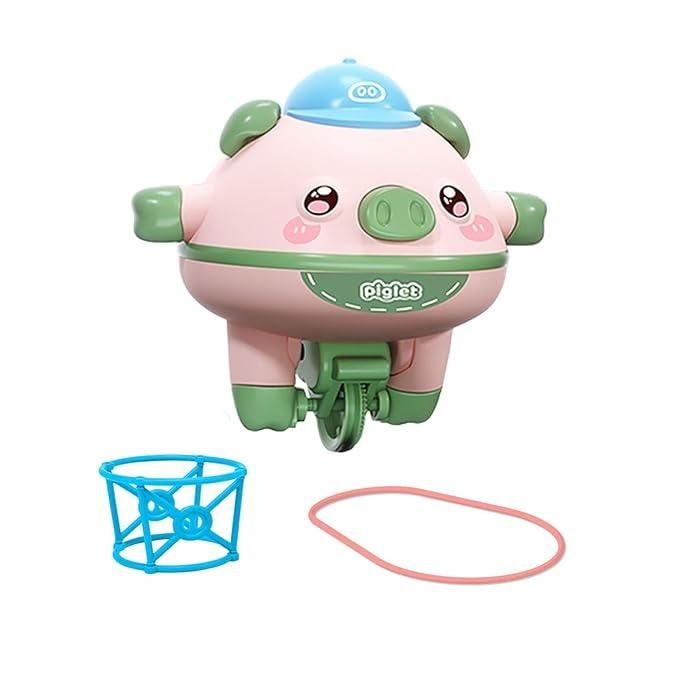 Tightrope Walking Tumbler Pig Toy
